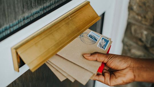 Checking the old mail bag