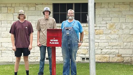 Local Eagle Scout creates American flag retirement box