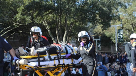 Mock car wreck shows students dangers of reckless driving