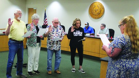 Newly elected Whitesboro Council members sworn into office