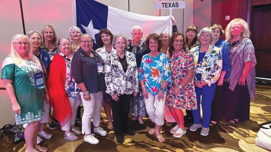 Patricia Davis accepts awards at GFWC Annual Convention