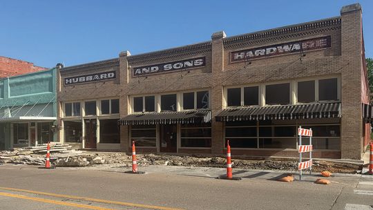 Sidewalk project begins in downtown Whitewright
