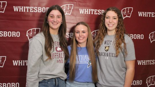 Three Whitesboro Lady Cats ink college pacts