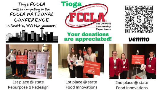 Tioga FCCLA sends 9 to Nationals in Seattle , raising funds for the trip