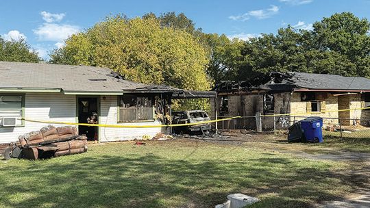 Two houses damaged by Monday night fire