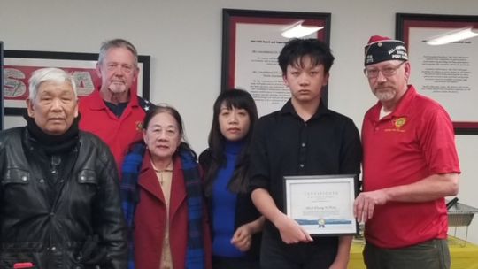 VFW presents awards at Jan. School Board meeting