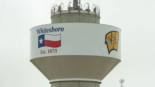 Whitesboro’s new water tower enters next phase of completion