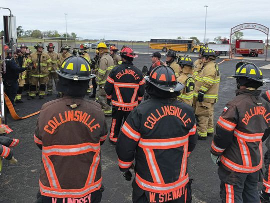 Collinsville Fire Department conducts training session with area departments