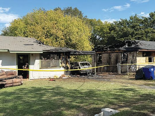 Two houses damaged by Monday night fire