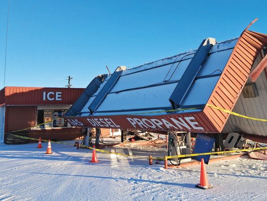 Winter storm takes toll on area structures, businesses