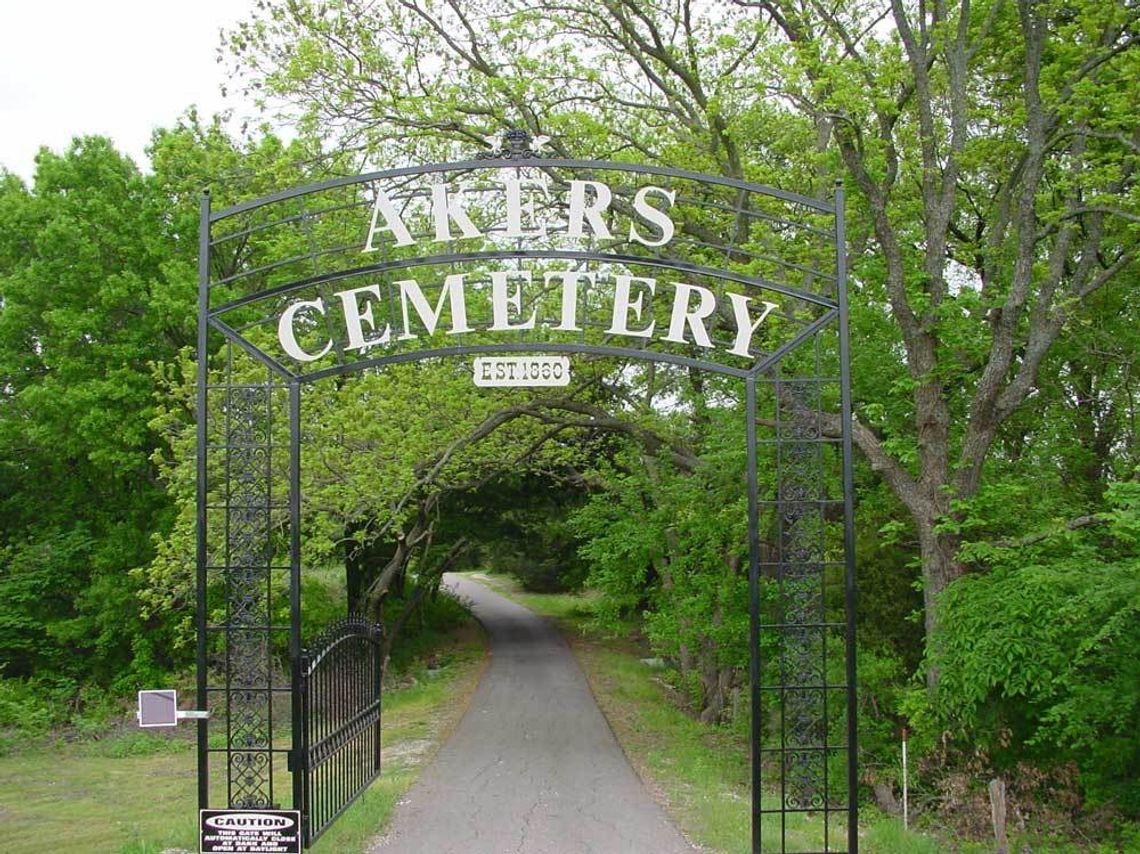 Akers Cemetery receives Texas Historical Marker Akers Cemetery receives Texas Historical Marker