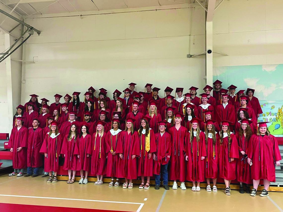 Area graduations will be held May 24, 31