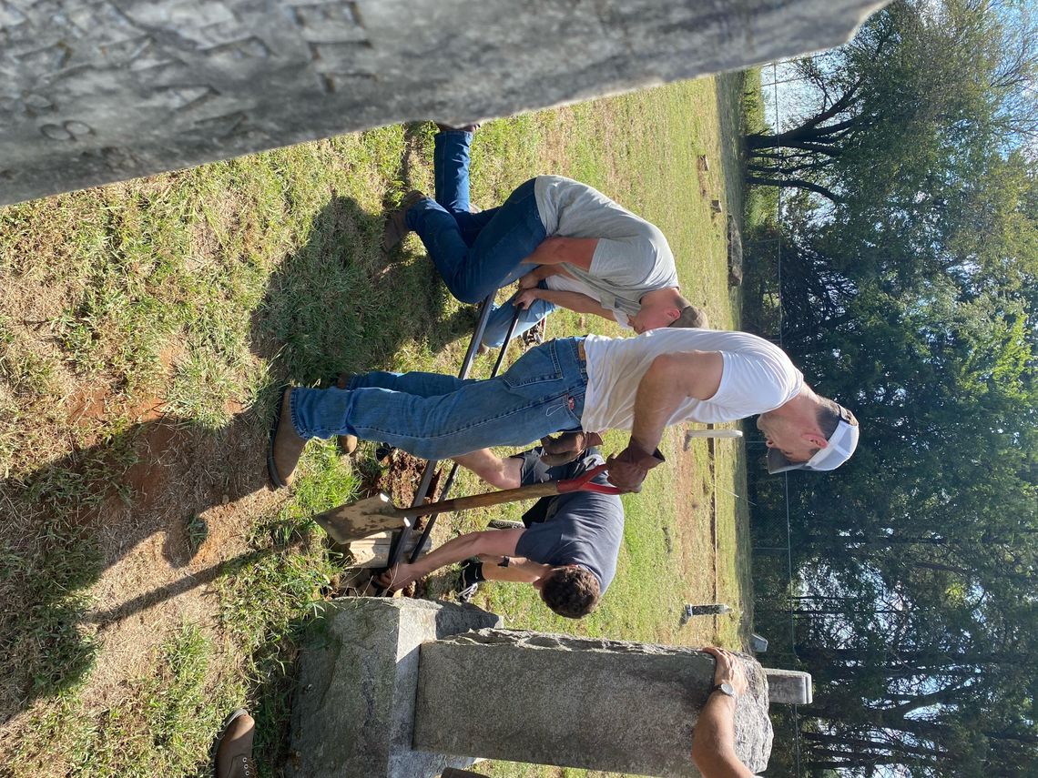 Basin Springs Cemetery gets biannual cleaning