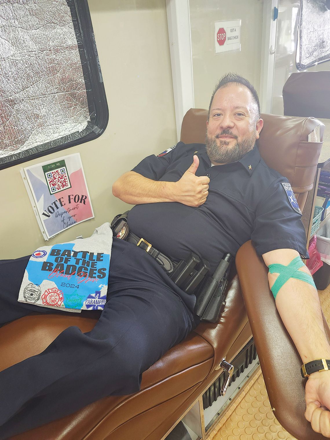 Battle of the Badges boosts blood donations