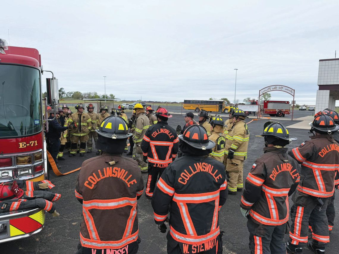 Collinsville Fire Department conducts training session with area departments Collinsville Fire Department conducts training session with area departments