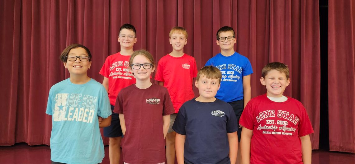 Eight WIS students spend summer building confidence, leadership skills at Lone Star Leadership Academies Eight WIS students spend summer building confidence, leadership skills at Lone Star Leadership Academies