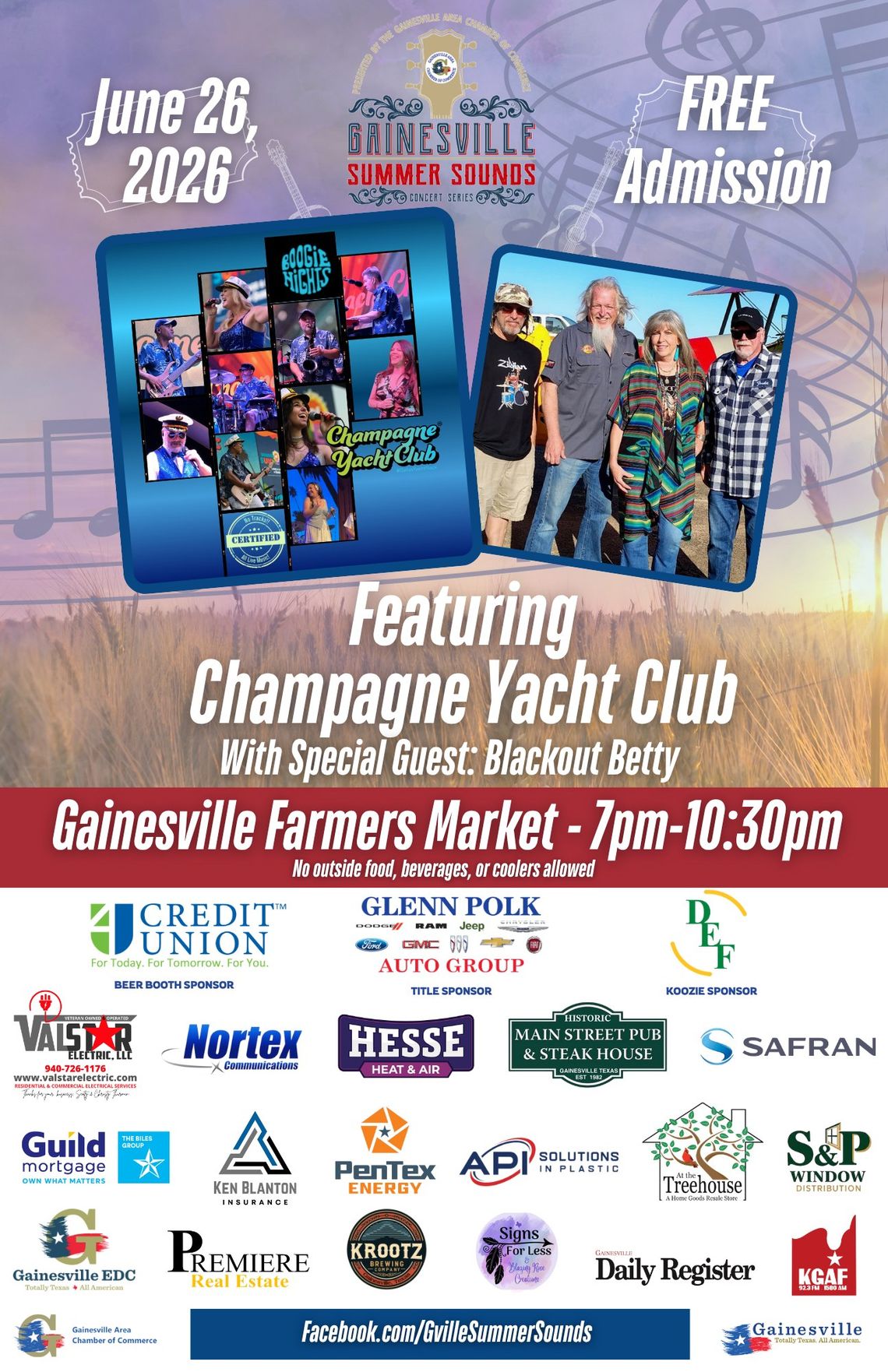 GACC Summer Sounds series continues with yacht rock