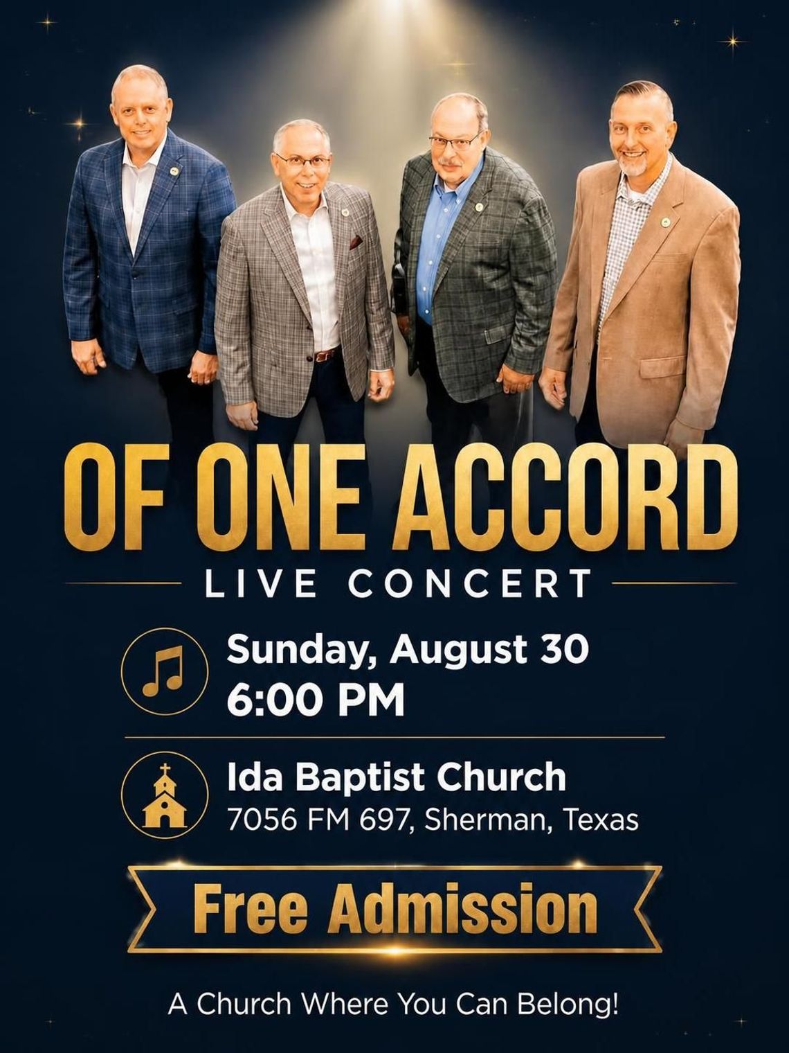 Ida Baptist Church to host free Southern Gospel concert Ida Baptist Church to host free Southern Gospel concert
