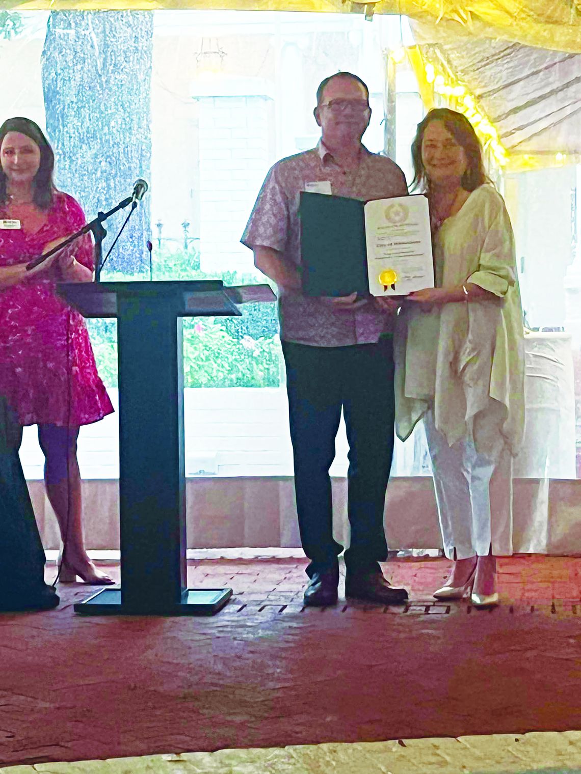 KWB accepts GCA award at Governor’s Mansion