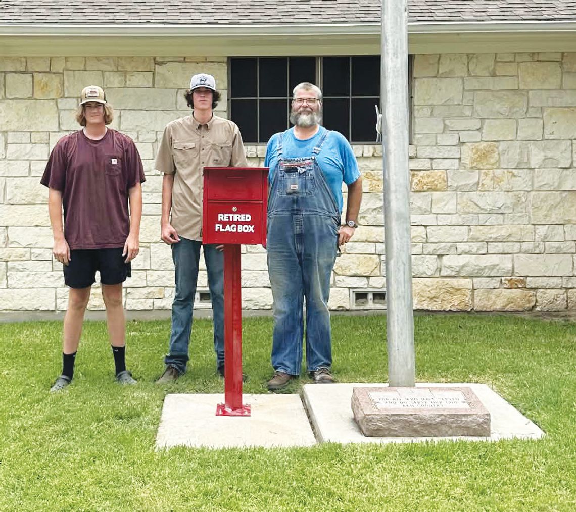 Local Eagle Scout creates American flag retirement box Local Eagle Scout creates American flag retirement box