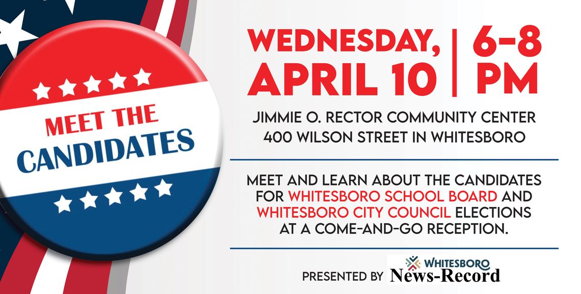 News-Record to host Whitesboro ‘Meet the Candidates’ reception for public on April 10