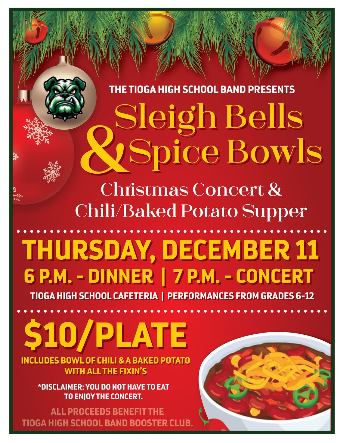 Sleigh Bells & Spice Bowls event slated for Tioga ISD Sleigh Bells & Spice Bowls event slated for Tioga ISD