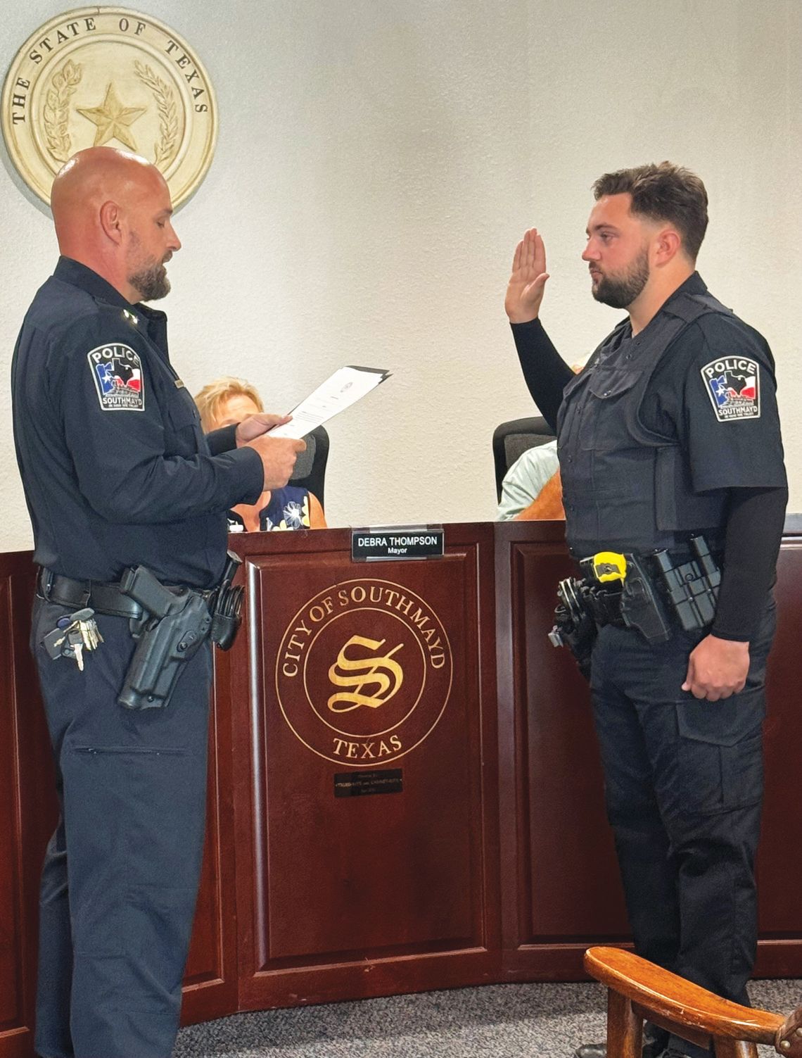 Southmayd Police Department welcomes new reserve officer