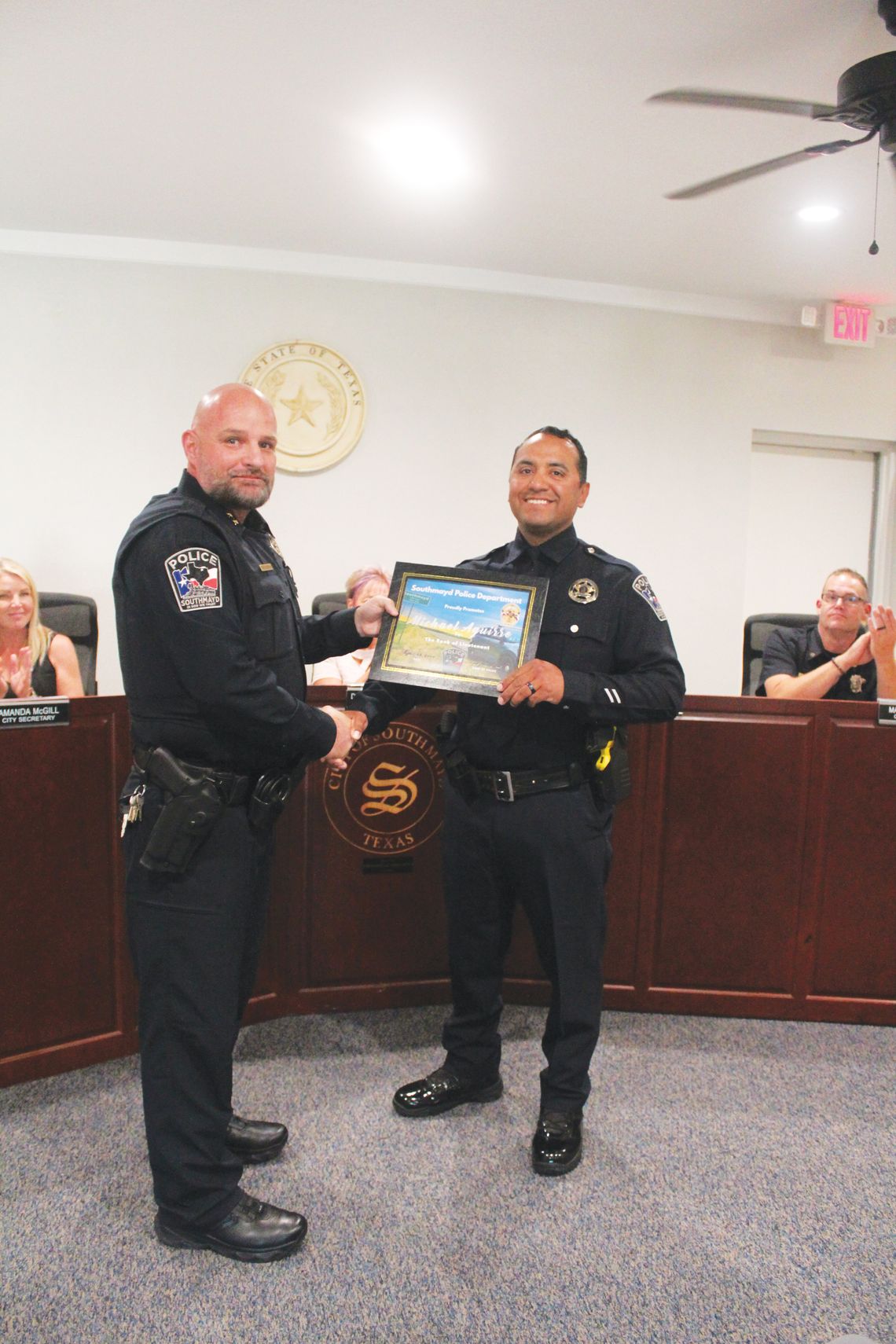 Southmayd police officer promoted to Lieutenant