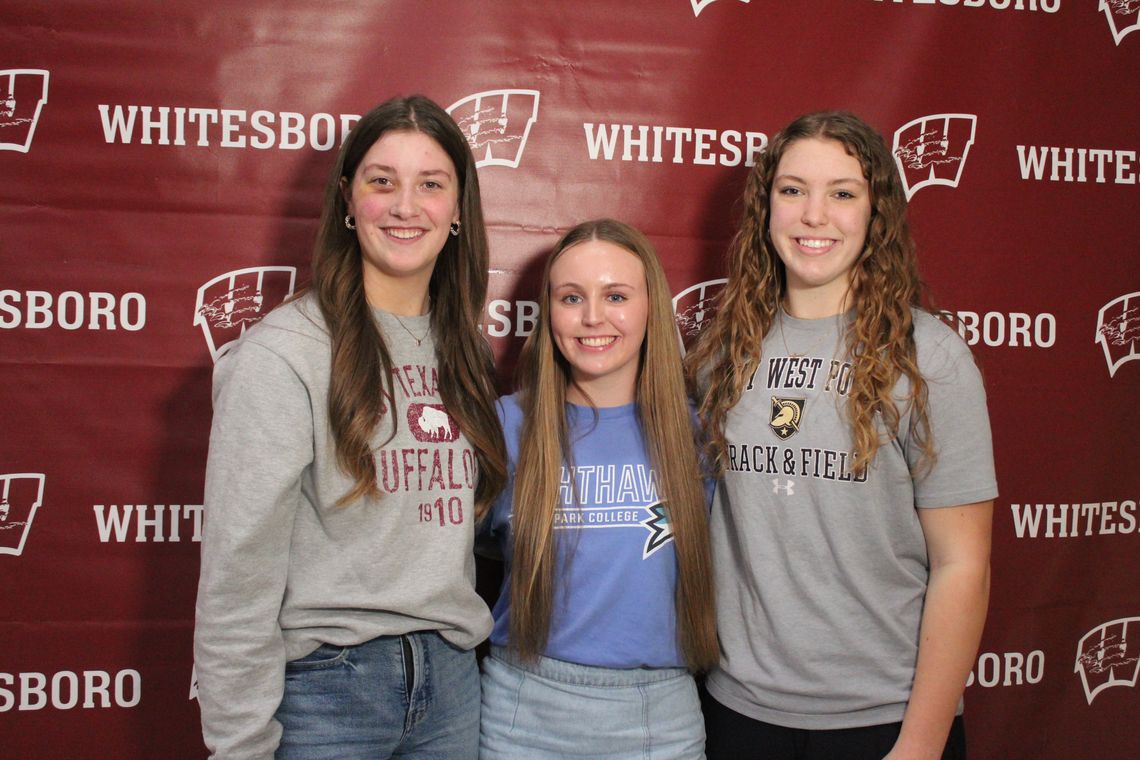 Three Whitesboro Lady Cats ink college pacts