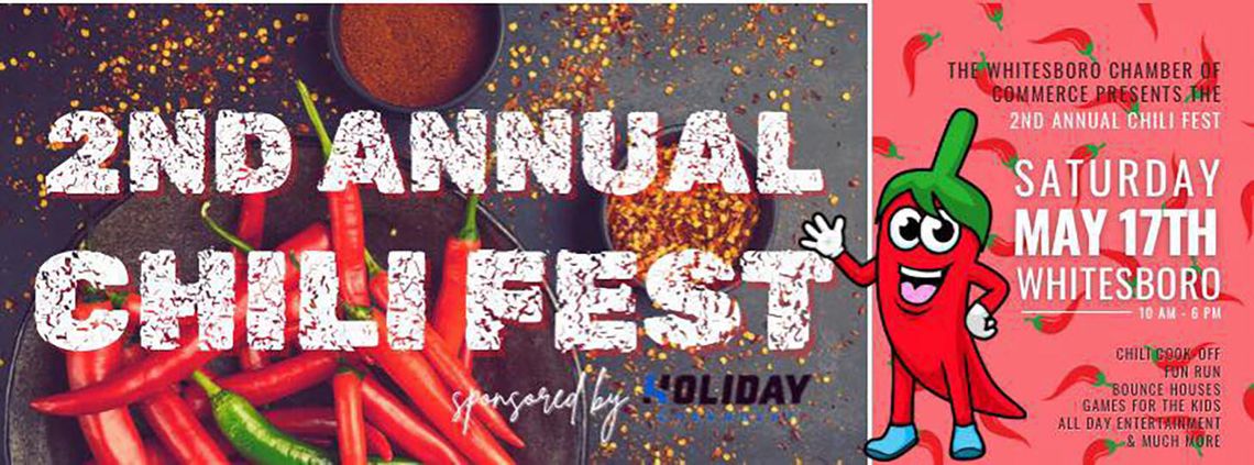 W’boro Chamber’s 2nd Annual Chili Fest slated for May 17 W’boro Chamber’s 2nd Annual Chili Fest slated for May 17