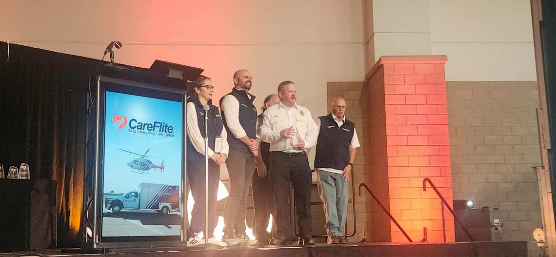 WFD EMS Chief Stephen Wilcox receives CareFlite HEART award WFD EMS Chief Stephen Wilcox receives CareFlite HEART award