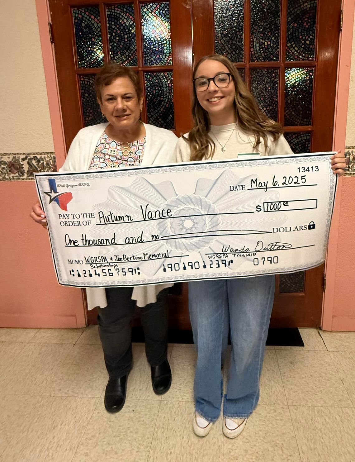 WGRSPA presents four scholarships WGRSPA presents four scholarships
