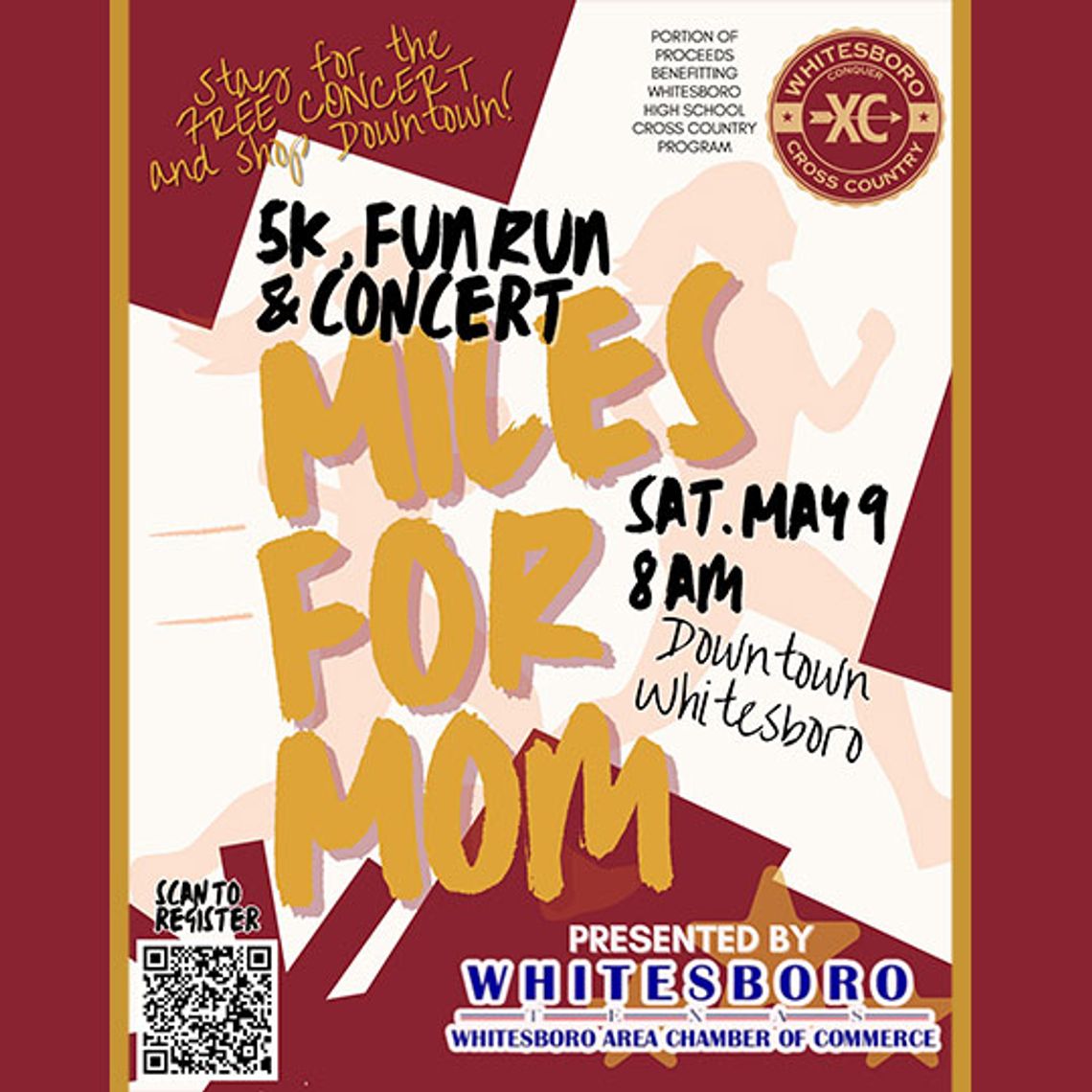 Whitesboro Area Chamber of Commerce to host Miles for Mom 5K, fun run next Saturday
