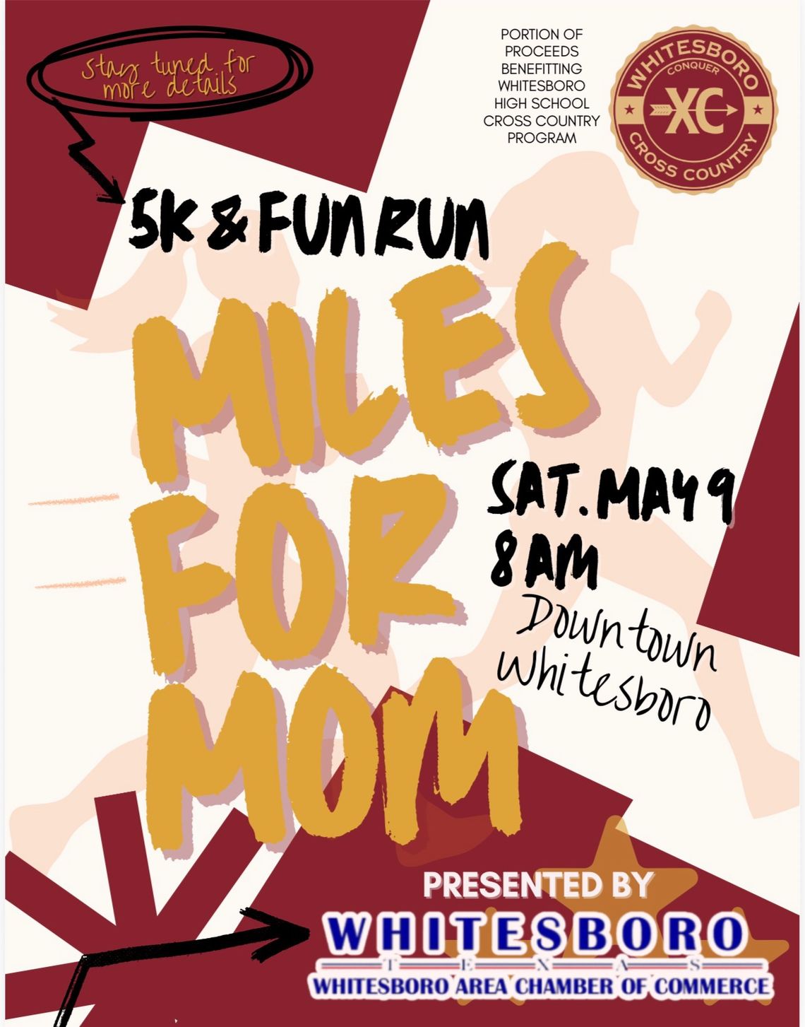 Whitesboro Chamber to host ‘Miles for Mom’ 5K, fun run