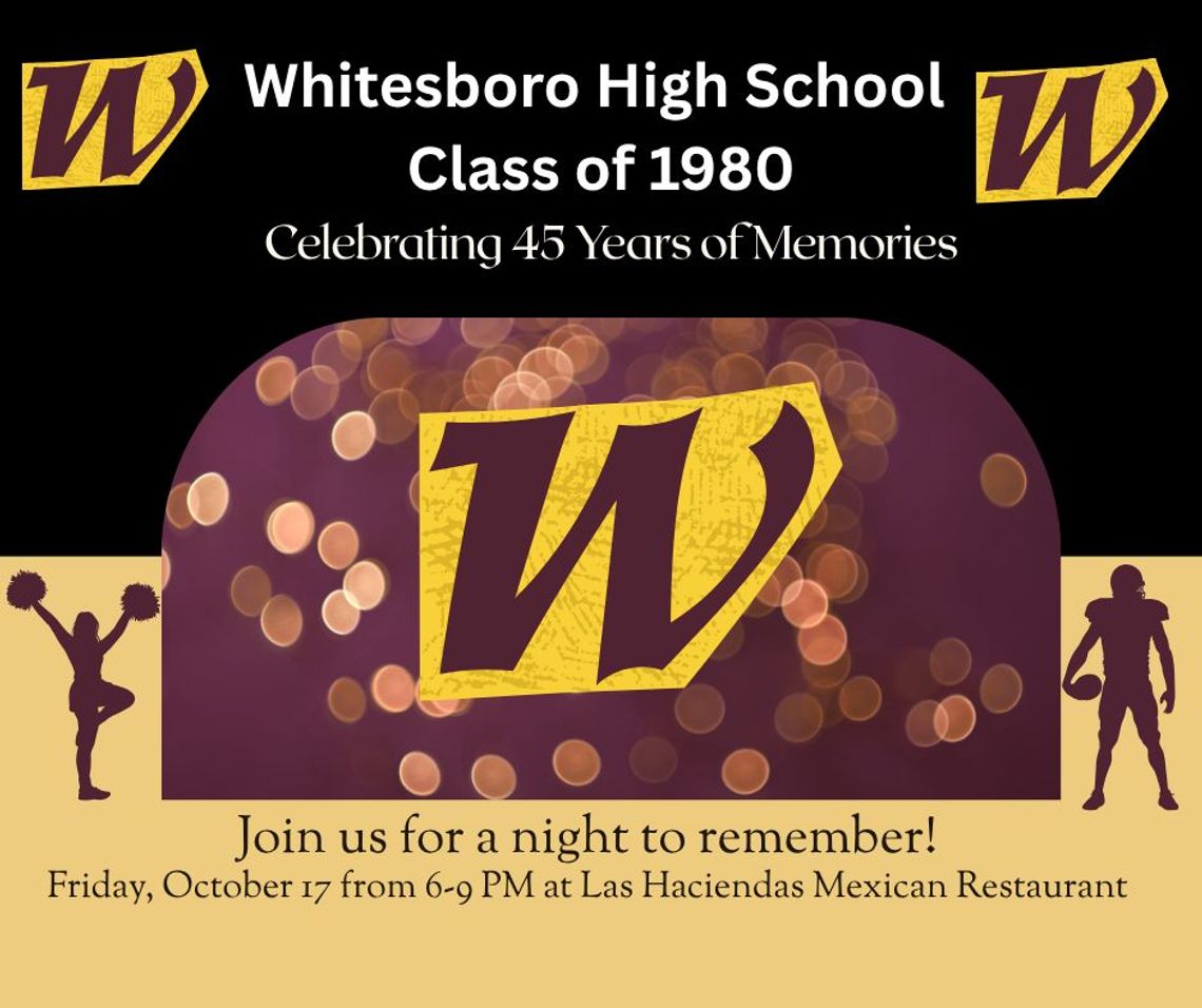 WHS class of 1980 plans reunion Oct. 17 WHS class of 1980 plans reunion Oct. 17