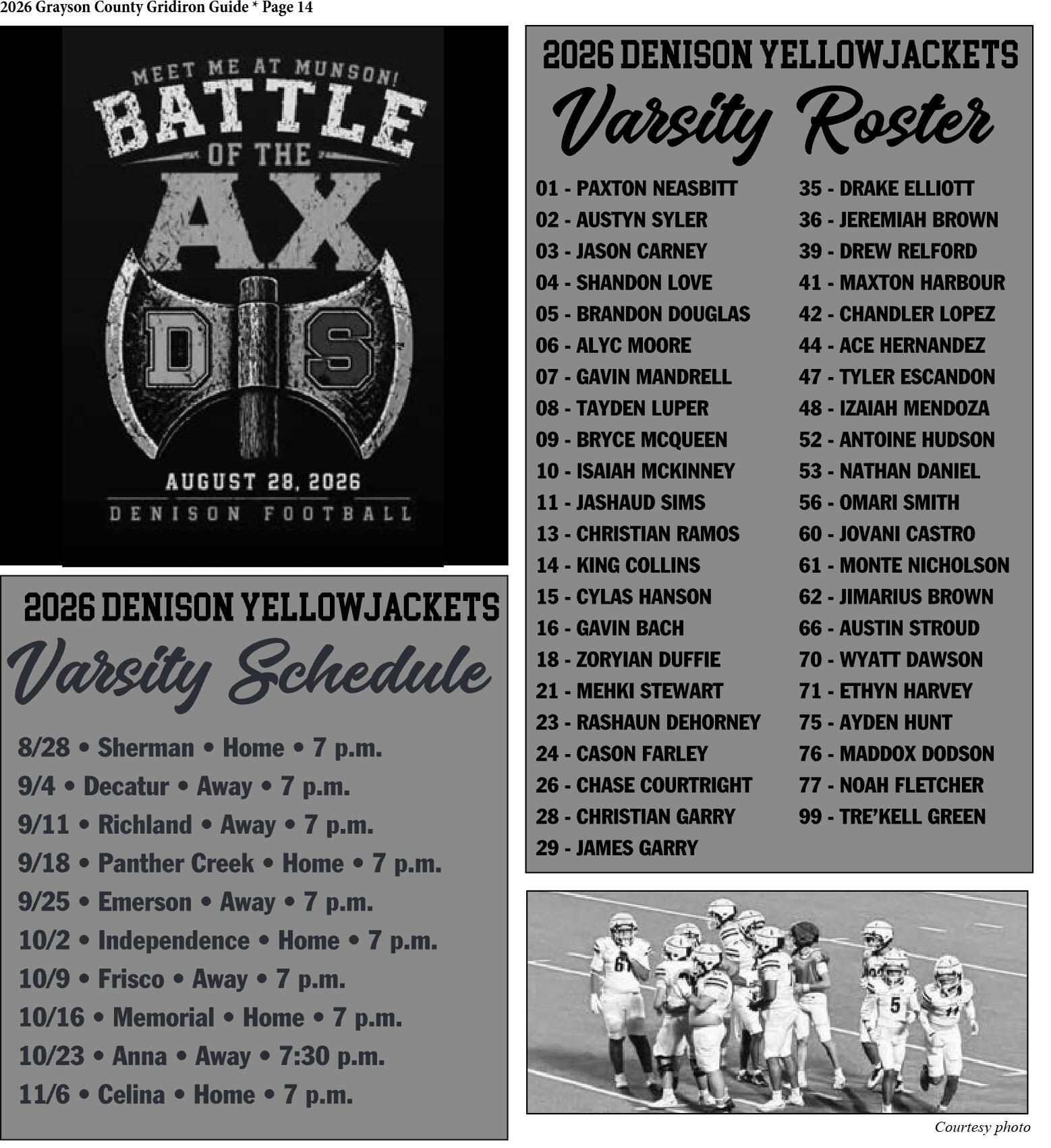 2026 Grayson County Gridiron Guide - page 14