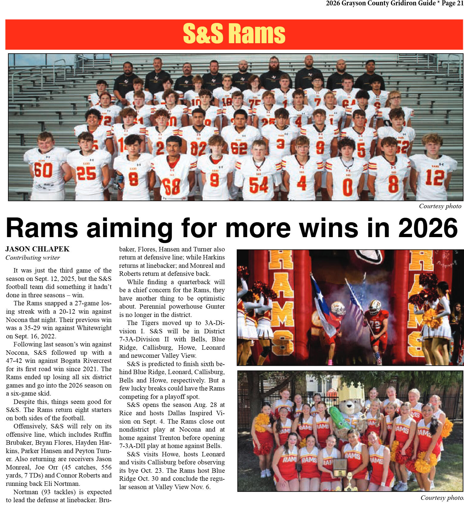 2026 Grayson County Gridiron Guide - page 21