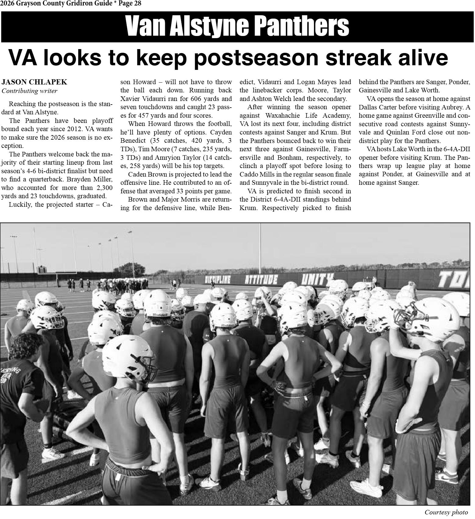 2026 Grayson County Gridiron Guide - page 28