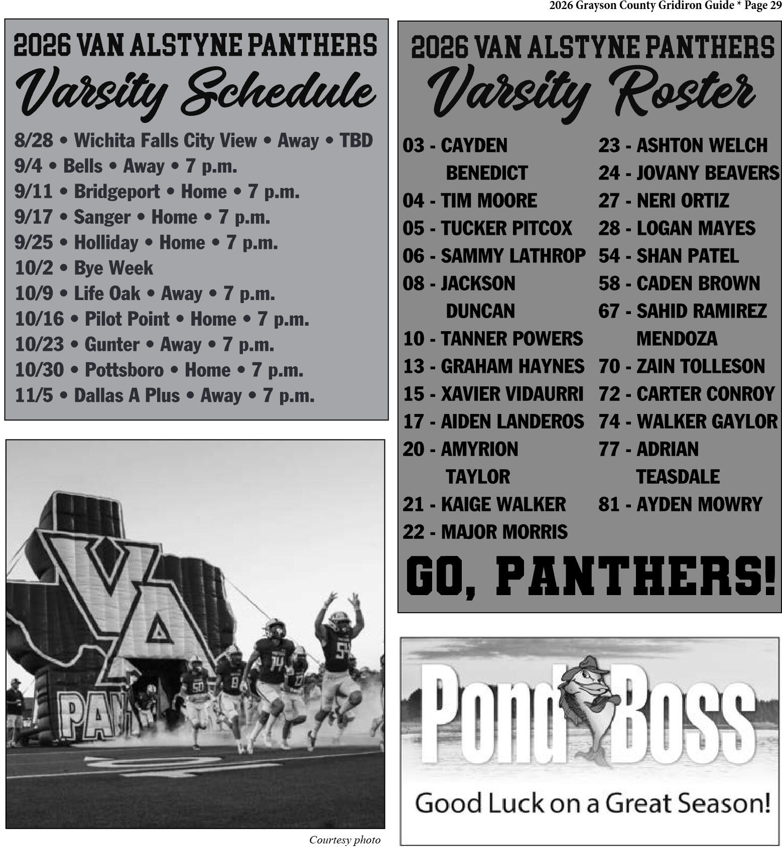 2026 Grayson County Gridiron Guide - page 29
