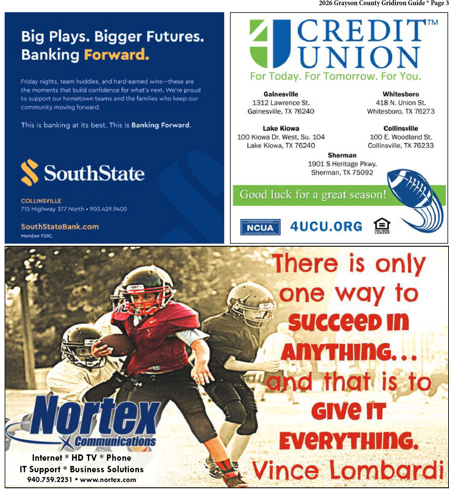 2026 Grayson County Gridiron Guide - page 3