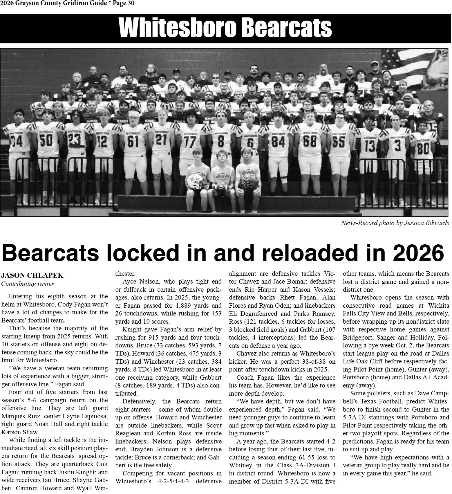 2026 Grayson County Gridiron Guide - page 30