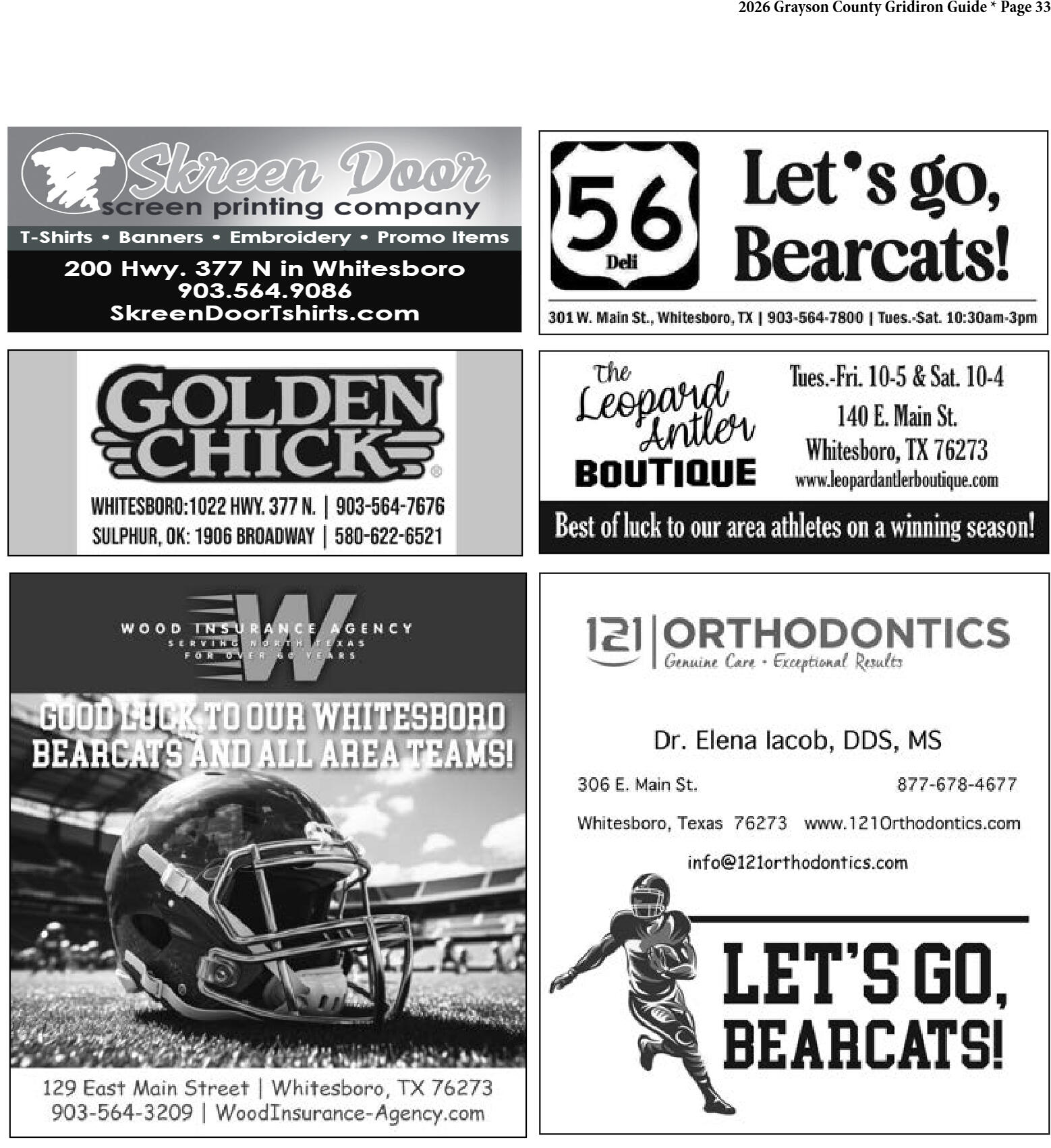 2026 Grayson County Gridiron Guide - page 33