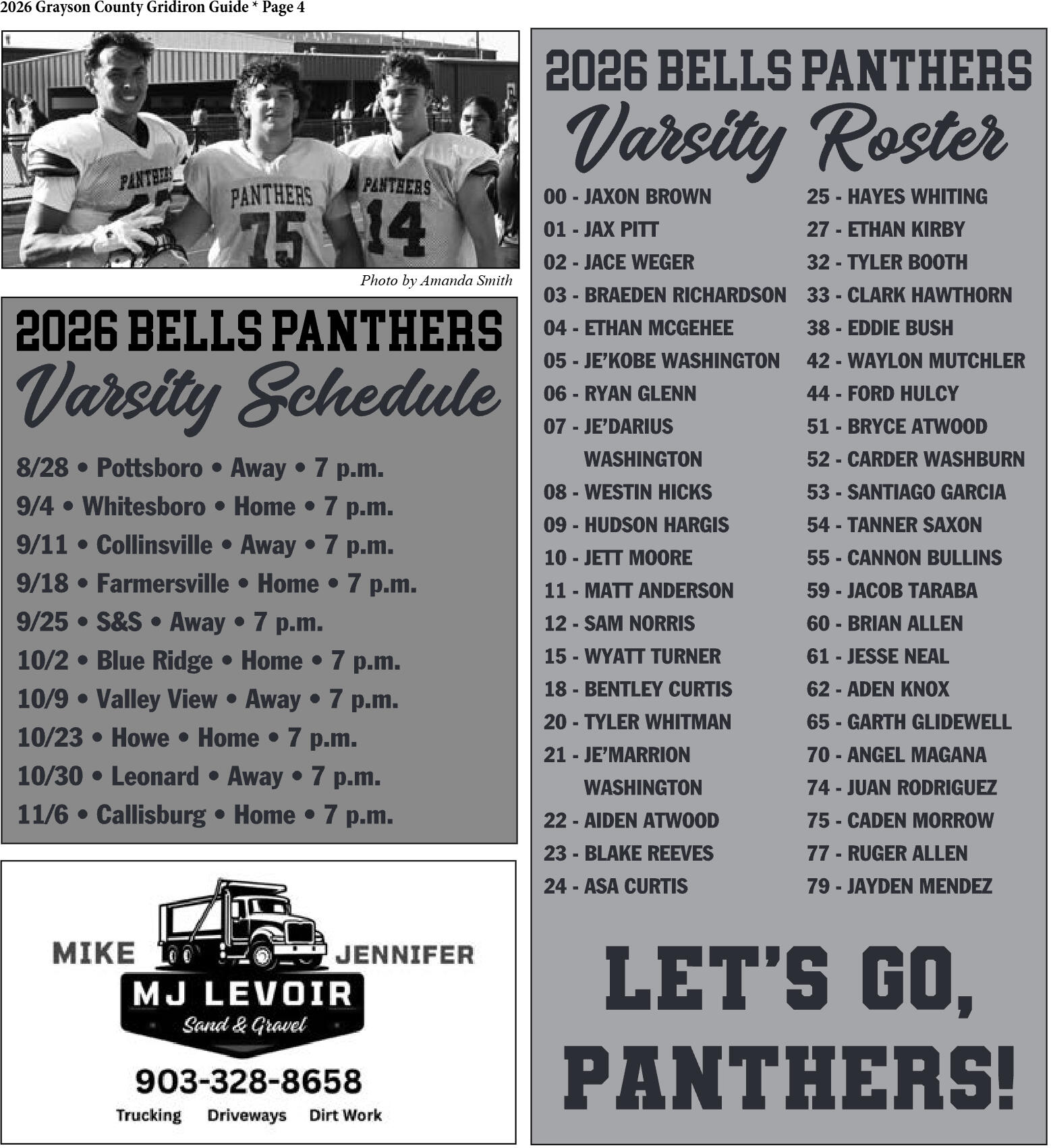 2026 Grayson County Gridiron Guide - page 4