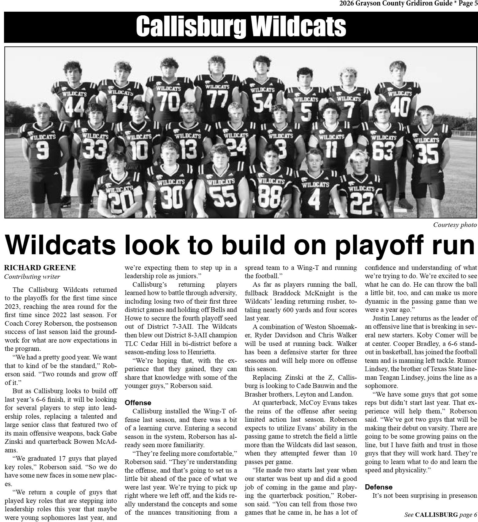 2026 Grayson County Gridiron Guide - page 5