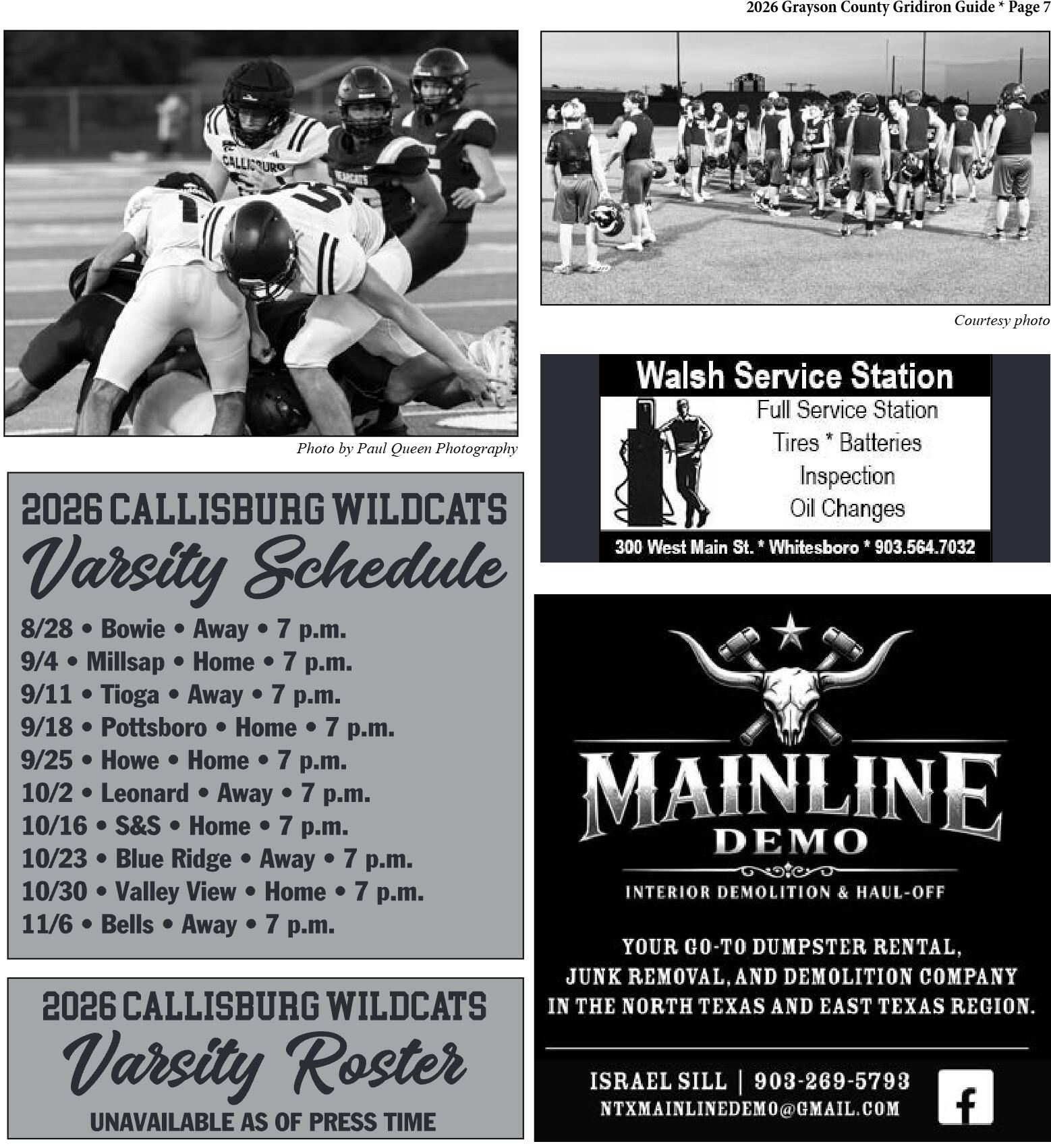 2026 Grayson County Gridiron Guide - page 7