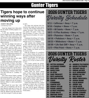 2026 Grayson County Gridiron Guide - page 15