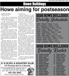 2026 Grayson County Gridiron Guide - page 17