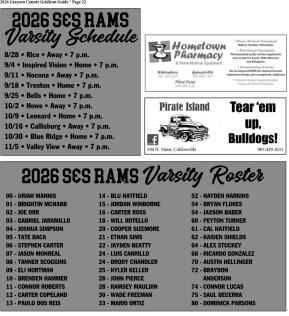 2026 Grayson County Gridiron Guide - page 22