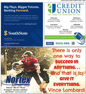 2026 Grayson County Gridiron Guide - page 3
